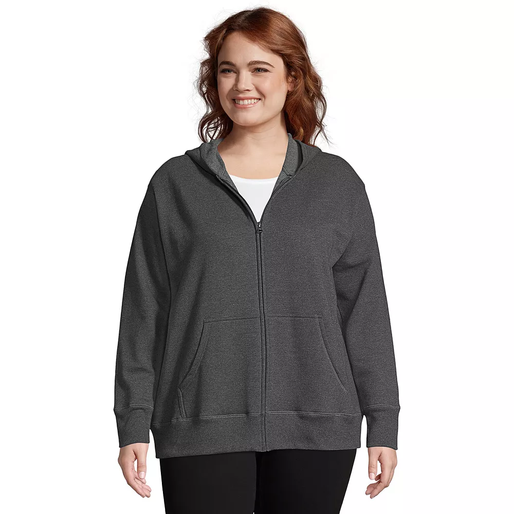 Plus Size Just My Size Zip-Up Fleece Jacket