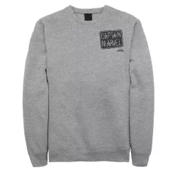 Juniors' Captain Marvel Stitched Patch Fleece Sweatshirt