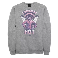 Juniors' Captain Marvel Maria "Coming In Hot" Fleece Sweatshirt
