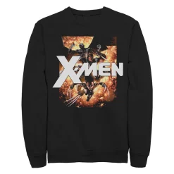 Juniors' Marvel Classic X-Men Explosion Crew Sweatshirt
