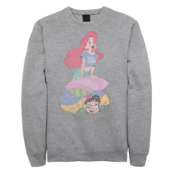 Juniors' Disney's Wreck It Ralph 2 Singing Ariel Crewneck Sweatshirt