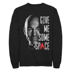Juniors' Star Trek The Next Generation Picard Give Me Space Sweatshirt