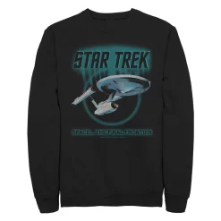 Juniors' Star Trek The Original Series Enterprise Final Frontier Retro Crew Sweatshirt