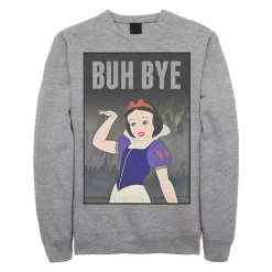Juniors' Disney's Snow White and the Seven Dwarves "Buh Bye" Crew Fleece