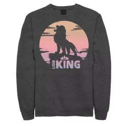 Juniors' Disney's The Lion King Pride Rock Sunset Roar Logo Fleece Sweater