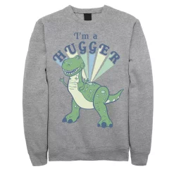 Juniors' Disney / Pixar Toy Story 4 Rex Dinosaur Hugger Fleece Sweater
