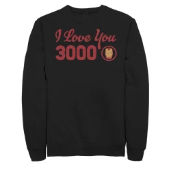 Juniors' Marvel's Avengers Iron Man I Love You 3000 Mask Fleece