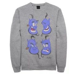 Juniors' Disney's Aladdin Genie Expressions Classic Fleece Sweater