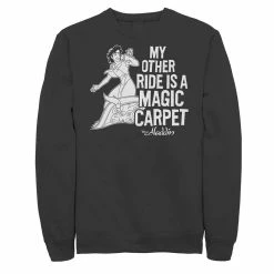 Juniors' Disney's Aladdin "My Other Ride is a Magic Carpet" Graphic Sweatshirt