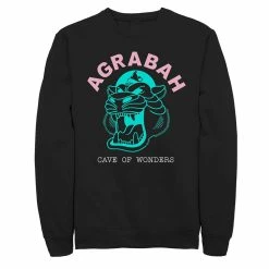 Juniors' Disney's Aladdin Agrabah Cave Of Wonders Neon Fleece Sweatshirt