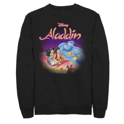 Juniors' Disney's Aladdin Classic Movie Artwork Fleece Sweatshirt