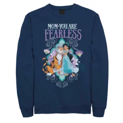 Juniors' Disney's Aladdin Jasmine & Rajah "Mom You Are Fearless" Fleece Sweatshirt