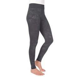 MUK LUKS® Women's Embossed Fleece-Lined Leggings
