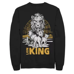 Juniors' Disney's The Lion King Group Shot Sketched Fleece Sweater -Vans Shop 3820628 Black