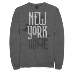 Juniors' "New York Is Where I Call Home" Fleece Graphic Top