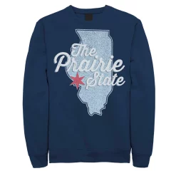 Juniors' Illinois "The Prairie State" Fleece Graphic Top