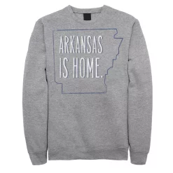 Juniors' "Arkansas Is Home" Fleece Graphic Top