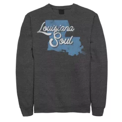 Juniors' "Louisiana Soul" Vintage Fleece Graphic Top