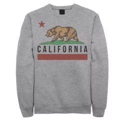 Juniors' California State Bear Flag Fleece Graphic Top
