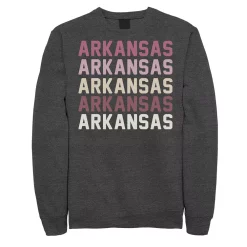 Juniors' Arkansas Stack Graphic Sweatshirt