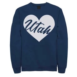 Juniors' Utah Heart Graphic Sweatshirt