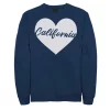 Juniors' California Heart Fleece Graphic Sweatshirt
