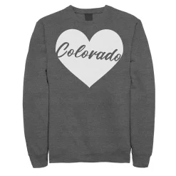 Juniors' Fifth Sun Colorado Heart Fleece Sweatshirt