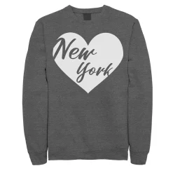 Juniors Fifth Sun New York Heart Fleece Top