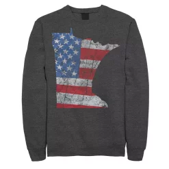 Juniors' Fifth Sun Minnesota American Flag Fleece Sweatshirt