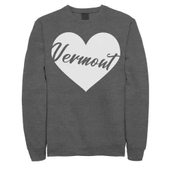 Juniors' Fifth Sun Vermont Heart Fleece Top