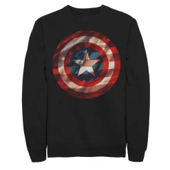 Juniors' Marvel Captain America Shield American Flag Fill Fleece