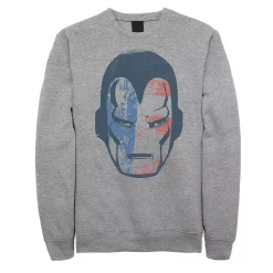 Juniors' Marvel Iron Man American Flag Mask Fill Fleece