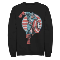 Juniors' Marvel Captain America Vintage Charge Fleece