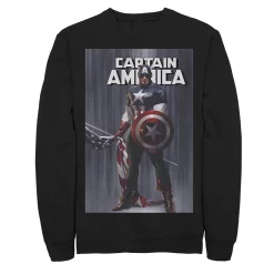 Juniors' Marvel Captain America Flag Poster Fleece