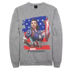 Juniors' Marvel Puzzle Quest Captain America Peggy Fleece