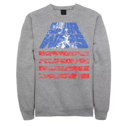Juniors' Star Wars Red White And Blue American Flag Poster Fleece