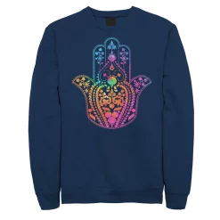 Juniors' Fifth Sun Boho Tie Dye Hamsa Hand Fleece