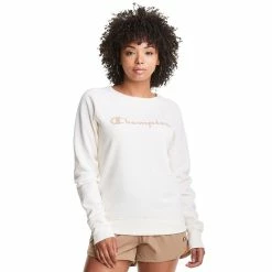 Women's Champion® Powerblend Fleece Boyfriend Sweatshirt -Vans Shop 4010308 Natural