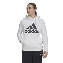 Women's adidas Essentials Logo Fleece Hoodie 16 Women's adidas Essentials Logo Fleece Hoodie -Vans Shop 4975137 White Black