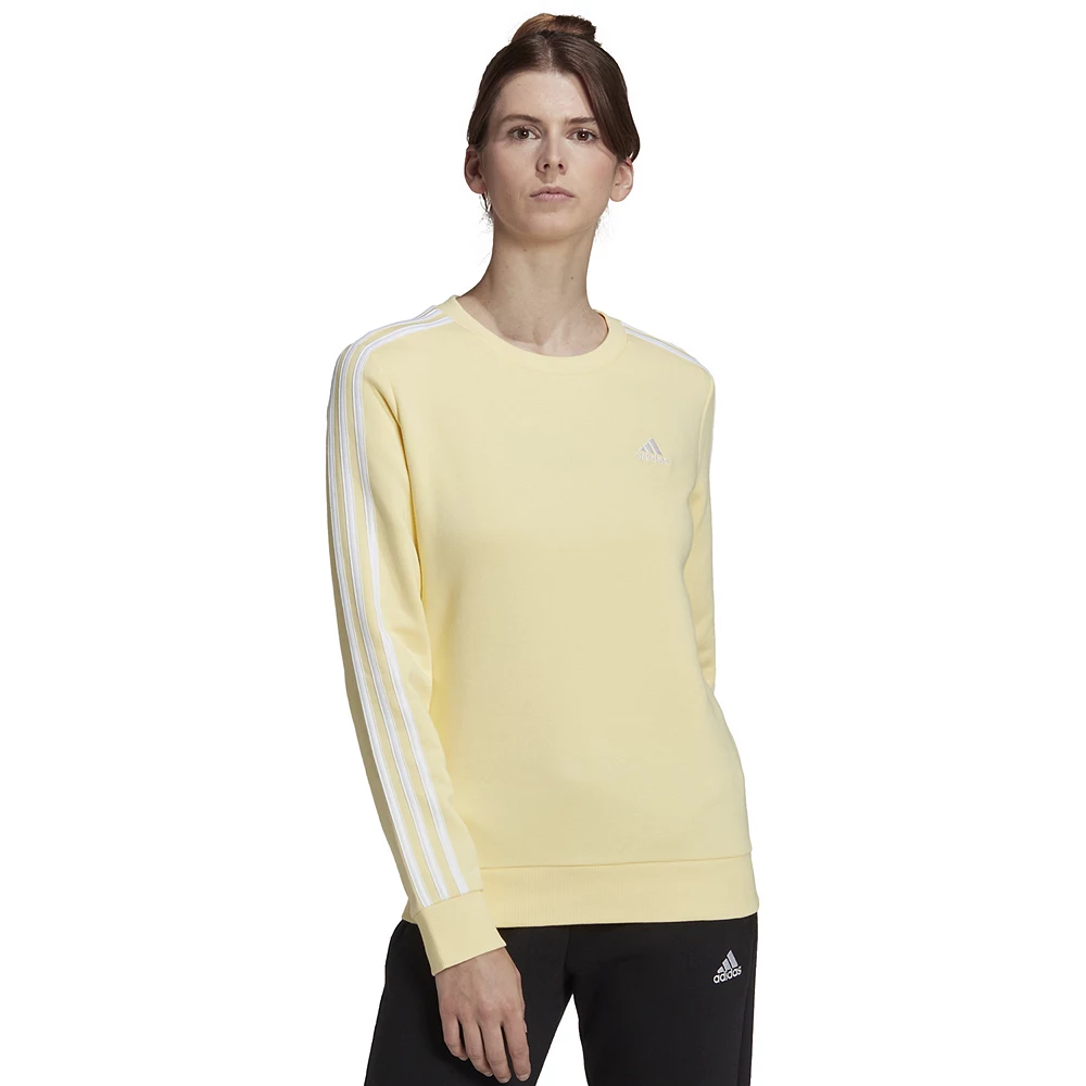 Women's adidas Essentials 3-Stripes Fleece Sweatshirt 3 Women's adidas Essentials 3-Stripes Fleece Sweatshirt - Image 3