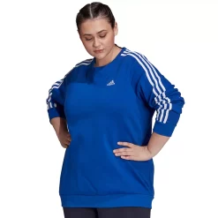 Plus Size adidas Essentials 3-Stripe Fleece Sweatshirt