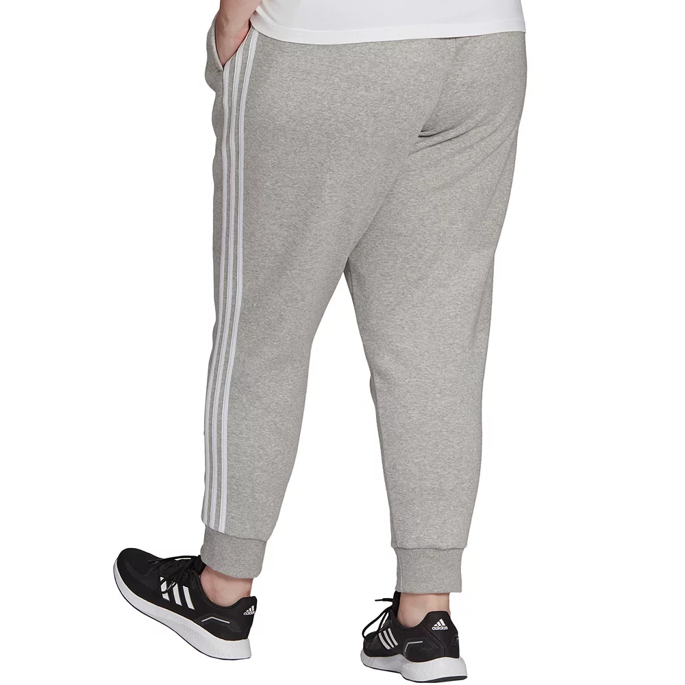 Plus Size adidas 3-Stripe Fleece Joggers - Image 4