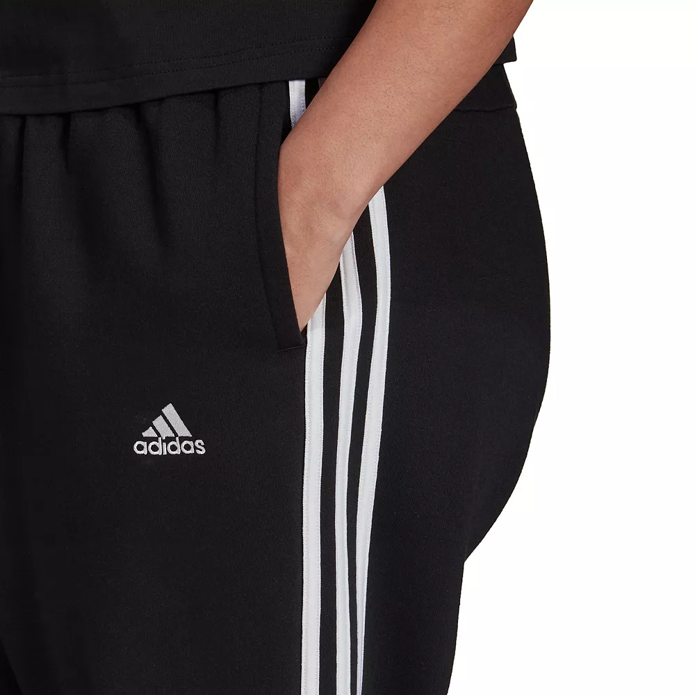 Plus Size adidas 3-Stripe Fleece Joggers - Image 5