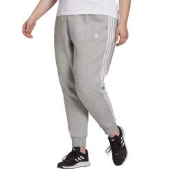 Plus Size adidas 3-Stripe Fleece Joggers