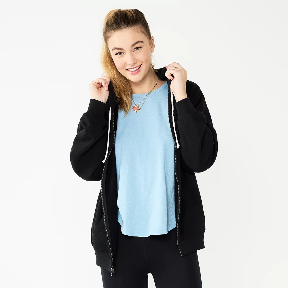 Juniors' SO® Oversized Zip-Up Hoodie - Image 7