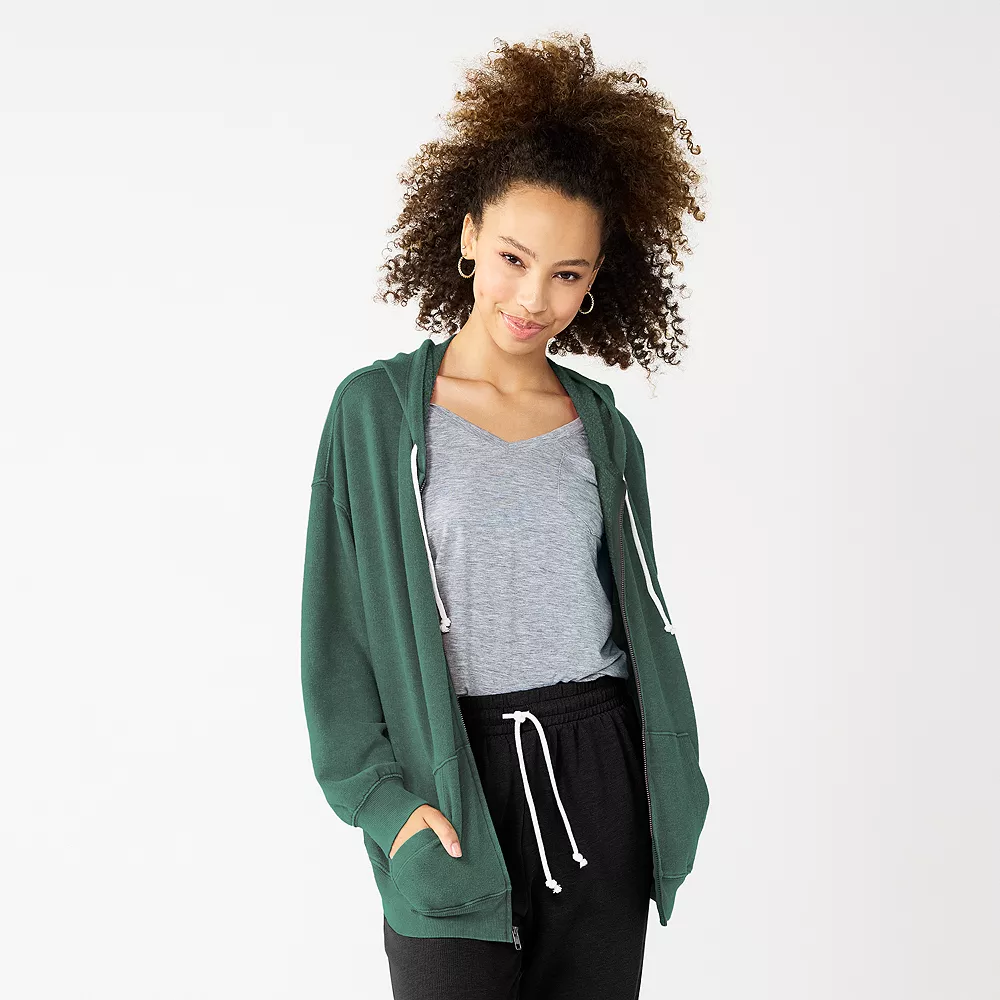 Juniors' SO® Oversized Zip-Up Hoodie - Image 8