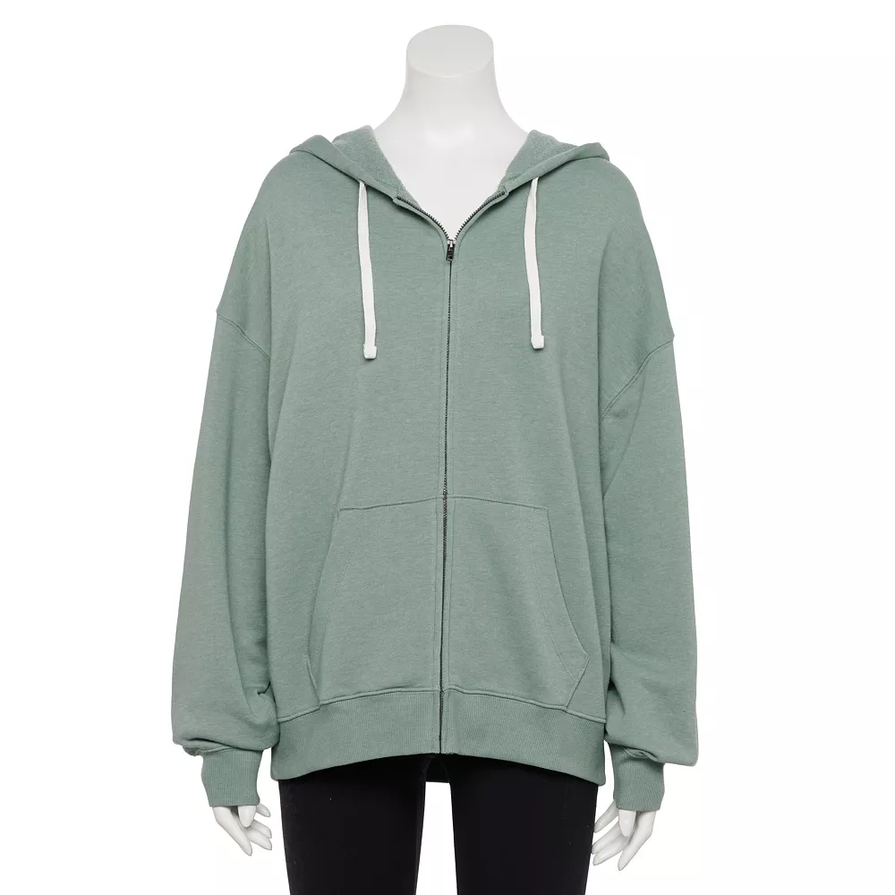 Juniors' SO® Oversized Zip-Up Hoodie - Image 4