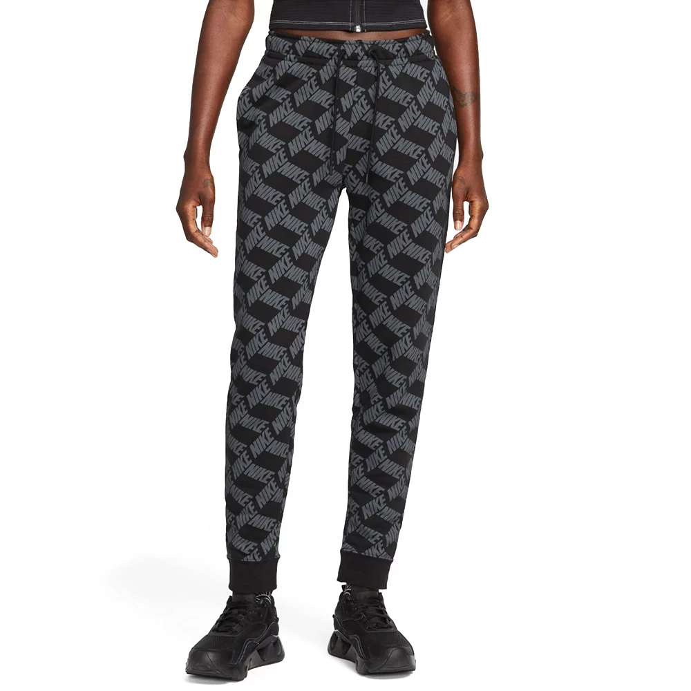 Women's Nike Sportswear Essentials Printed Fleece Midrise Pants 2 Women's Nike Sportswear Essentials Printed Fleece Midrise Pants - Image 2