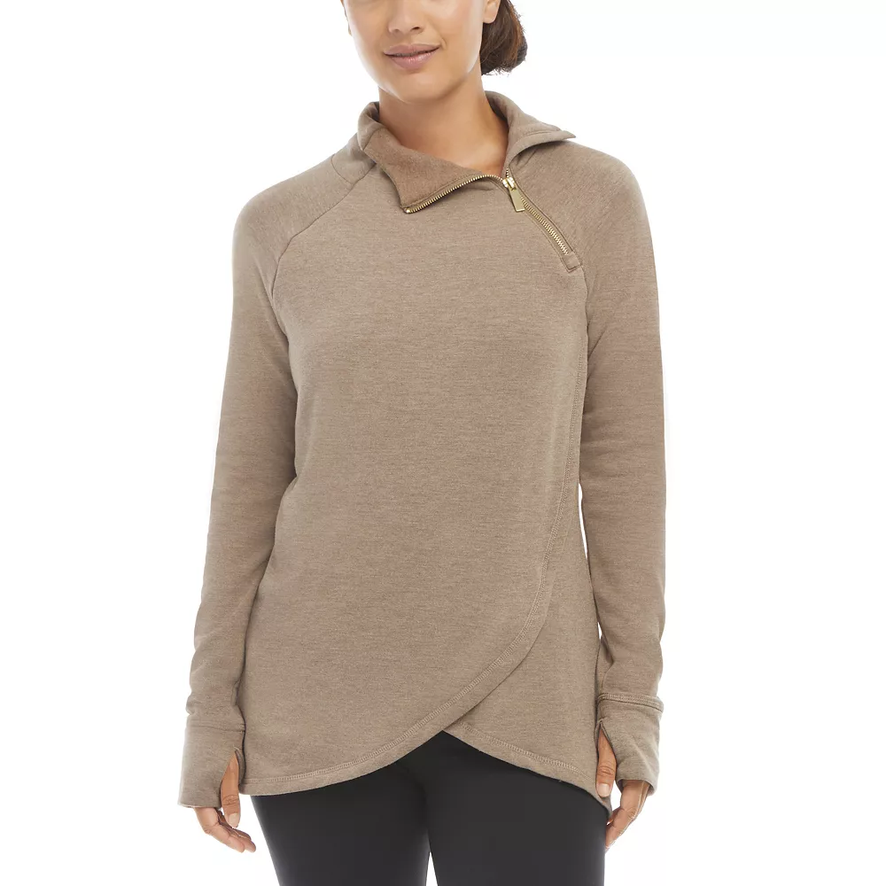 Women's Jockey Sport® Asymmetrical Fleece Pullover - Image 8