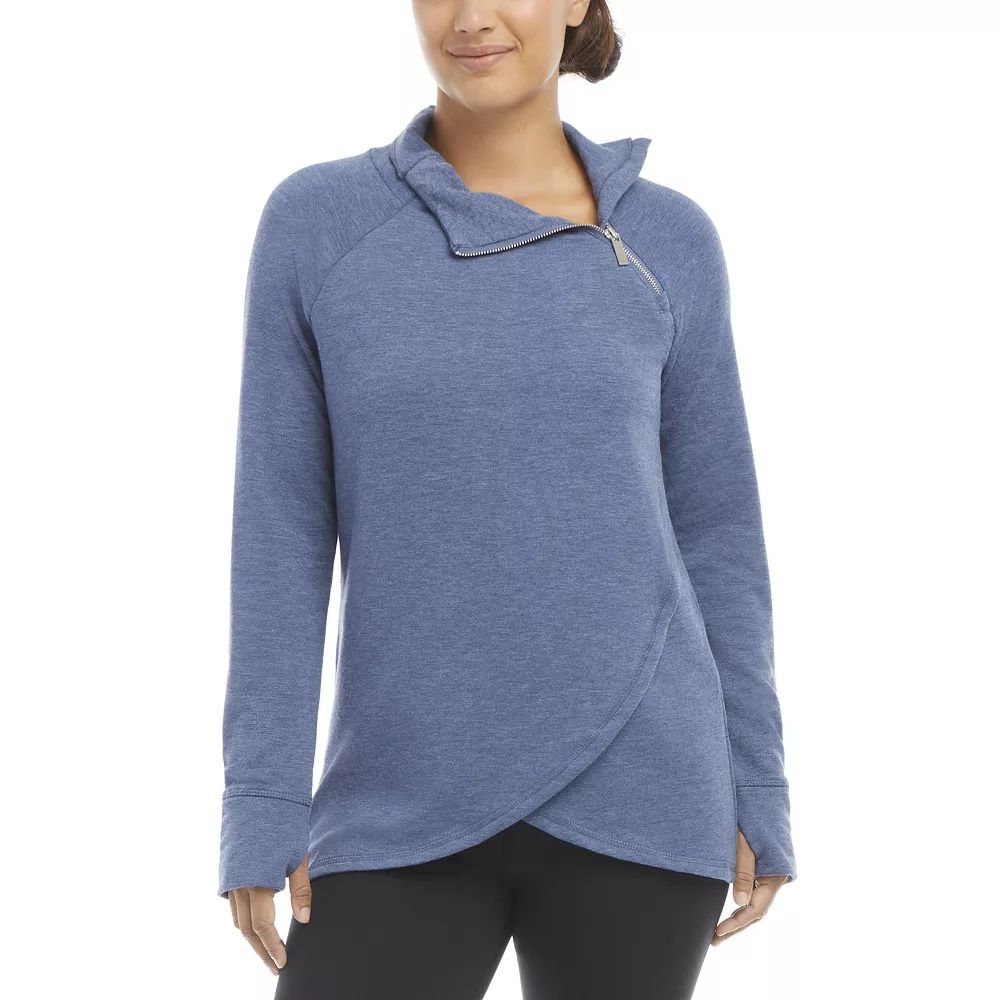 Women's Jockey Sport® Asymmetrical Fleece Pullover - Image 6